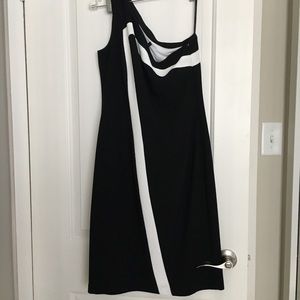 David Meister one shoulder dress,8,NWT
